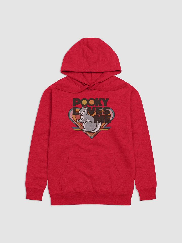 Super Soft and Comfy Hoodie: Pooky:Loves Me, Retro, heart grey squirrel product image (1)