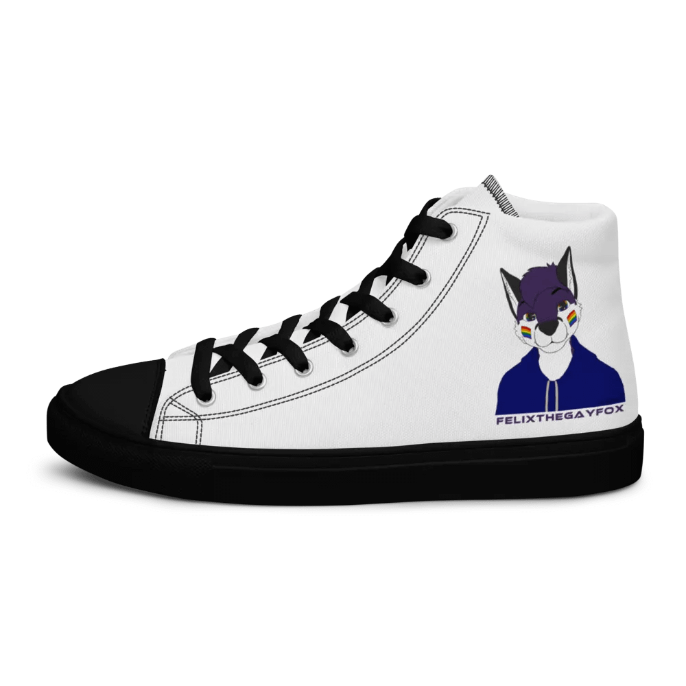 FelixTheGayFox - Men's High Top Canvas Shoes product image (6)