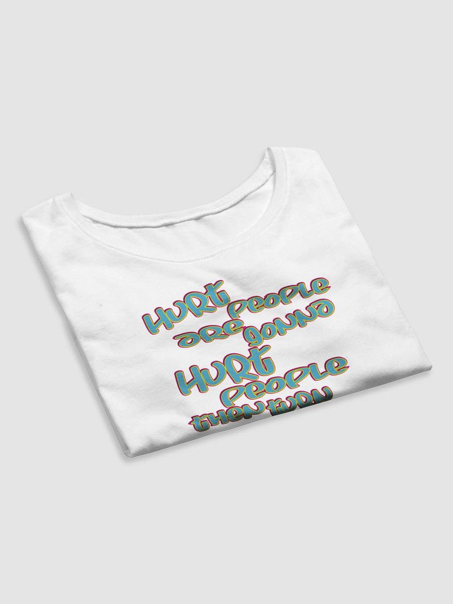 Hurt People - Blue Graffiti - Bella+Canvas Women's Crop Tee product image (4)