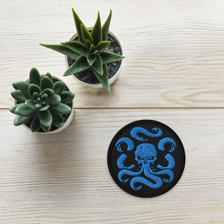 Basic Blue Embroidered Patch product image (5)