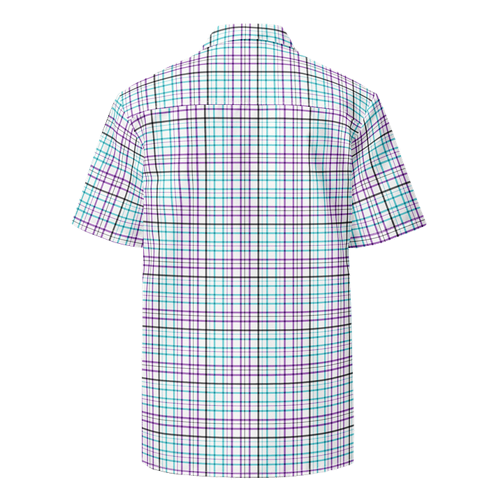 White Plaid Button-Up Shirt product image (2)