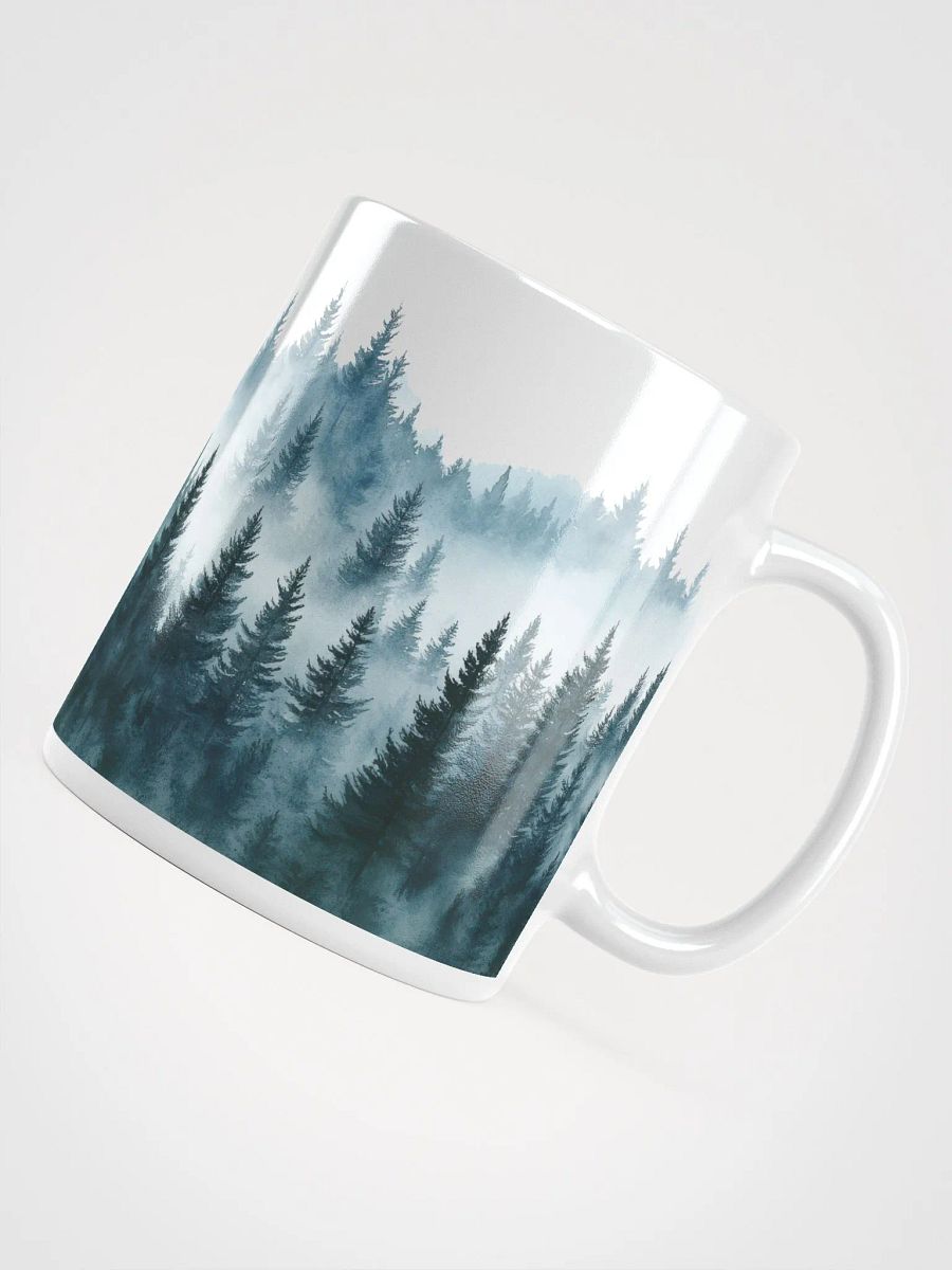 Misty Forest White Glossy Mug product image (5)