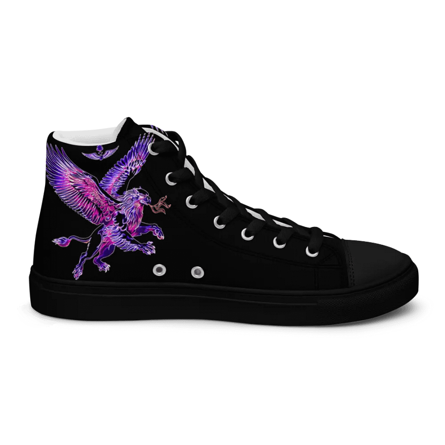 Gripen Flying Magenta//Griffin/Men's High Top Canvas Shoes by Allcolor product image (7)