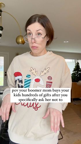 And then she asks you why your house is so cluttered.

#momsofinstagram #millennials #boomermom