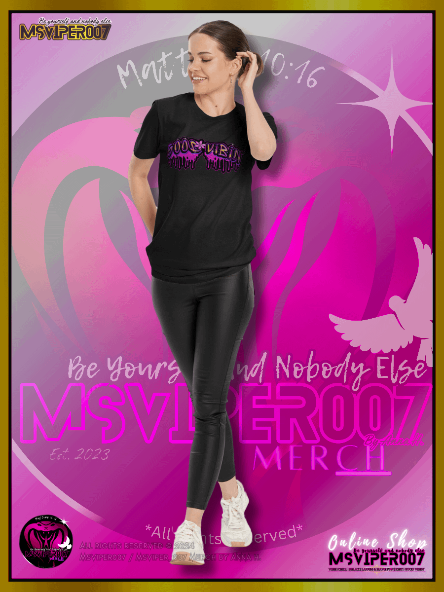 T-Shirt - MsViper007's "Good Vibin'™ [drip]" Gaming Comfort T-shirt By Anna H. product image (8)