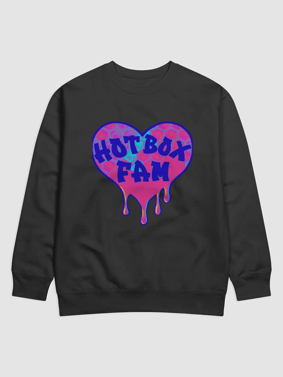 UNISEX HOT BOX FAM COLOR POP HONEY COMB LOGO SWEAT SHIRT product image (3)