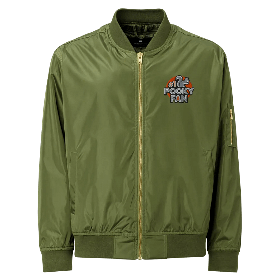 embroidered Pooky's #1 Fan Recycled Bomber Jacket product image (1)