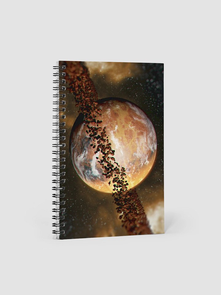 Ringed planet Spiral Notebook product image (1)