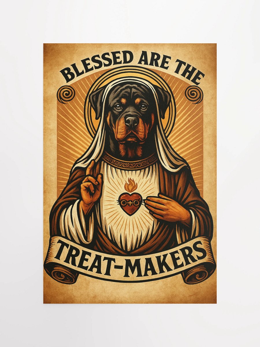 Rottweiler Blessed Are The Treat-Makers Poster product image (4)