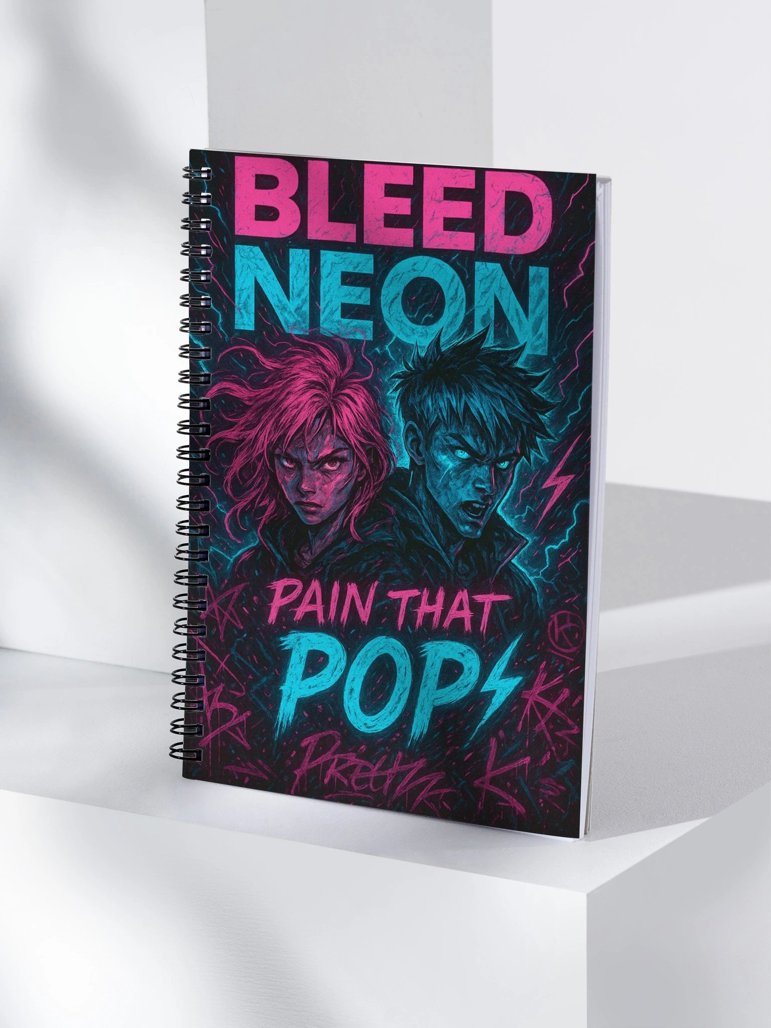 Bleed Neon Spiral Notebook product image (4)