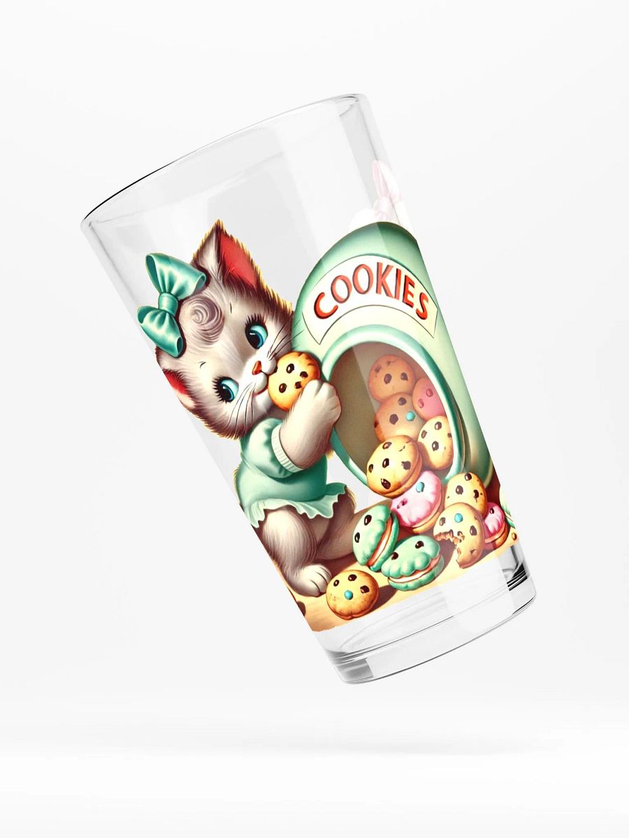 Cute Kittens in Cookie Jar 16 oz Glass product image (4)