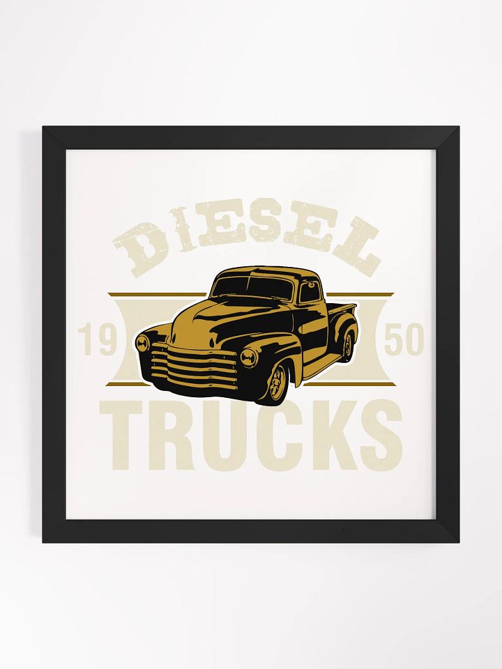 Retro Diesel Trucks Framed Poster product image (1)