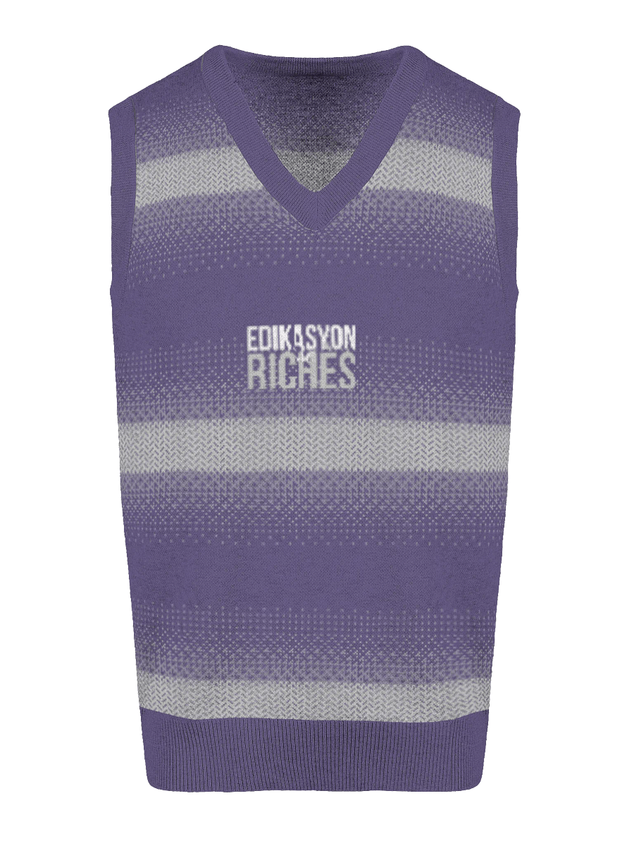 Edikasyon se Richès Knitted V-Neck Vest – Classic Style, Powerful Message product image (12)
