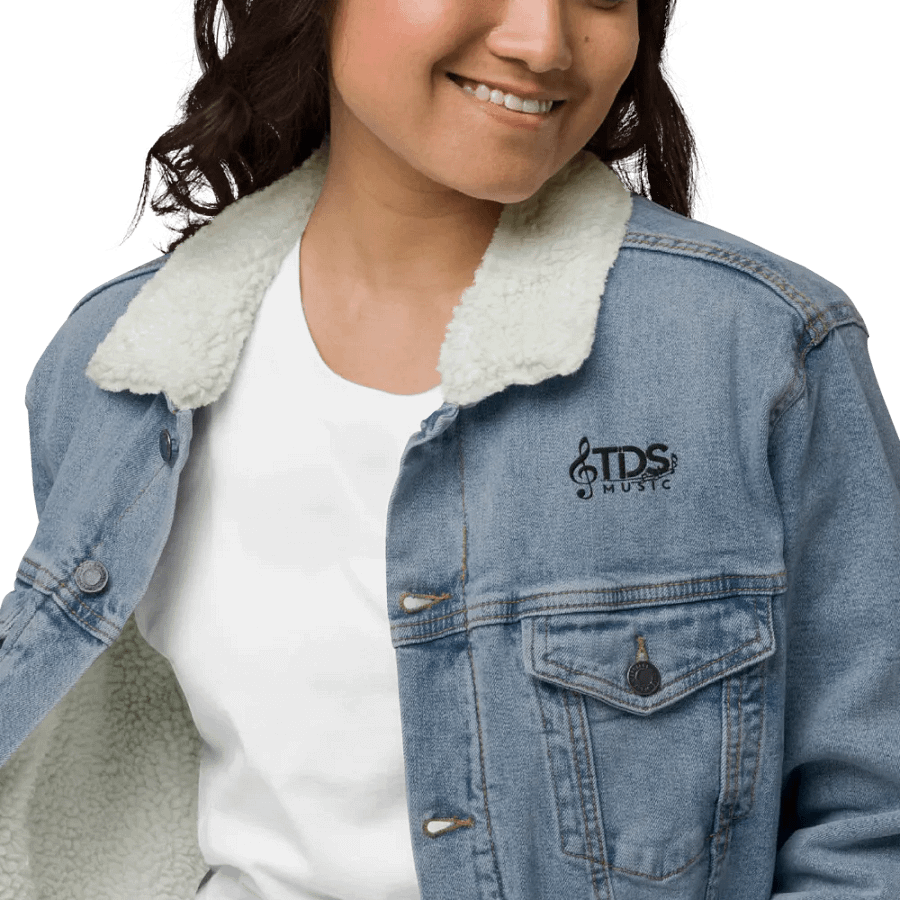TDS Music Threadfast Sherpa Denim Jacket in Black and Blue (XS-3XL) product image (12)