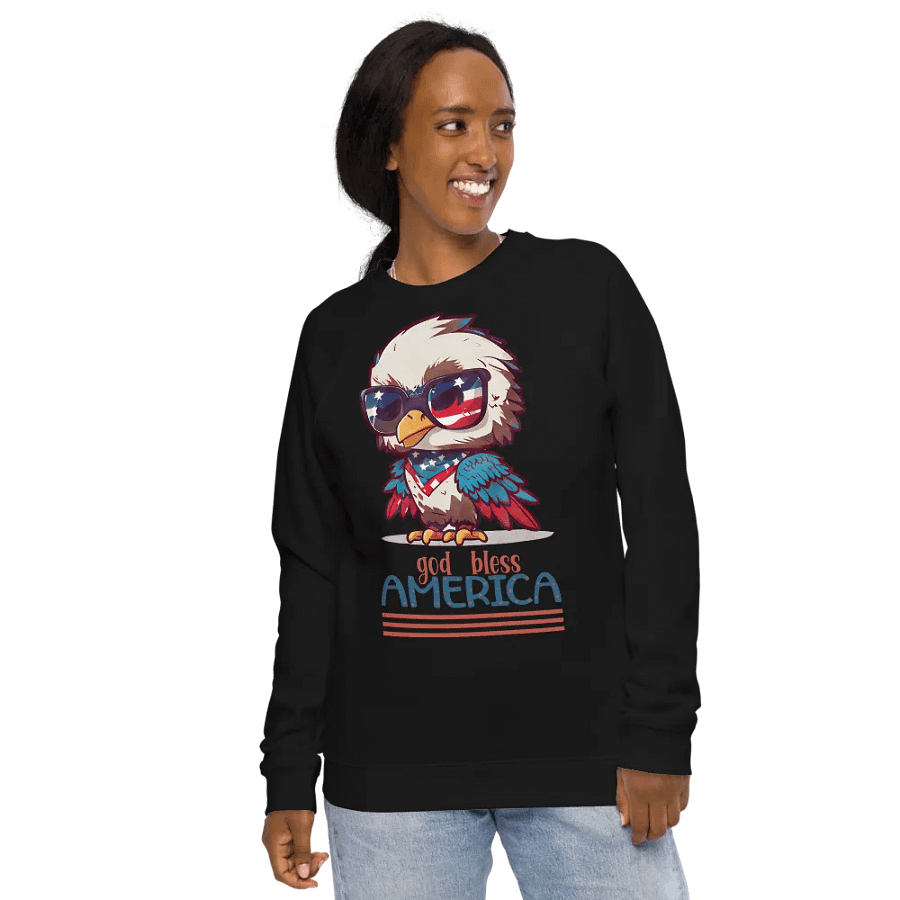 Eco Warrior Eagle Raglan Sweatshirt product image (13)