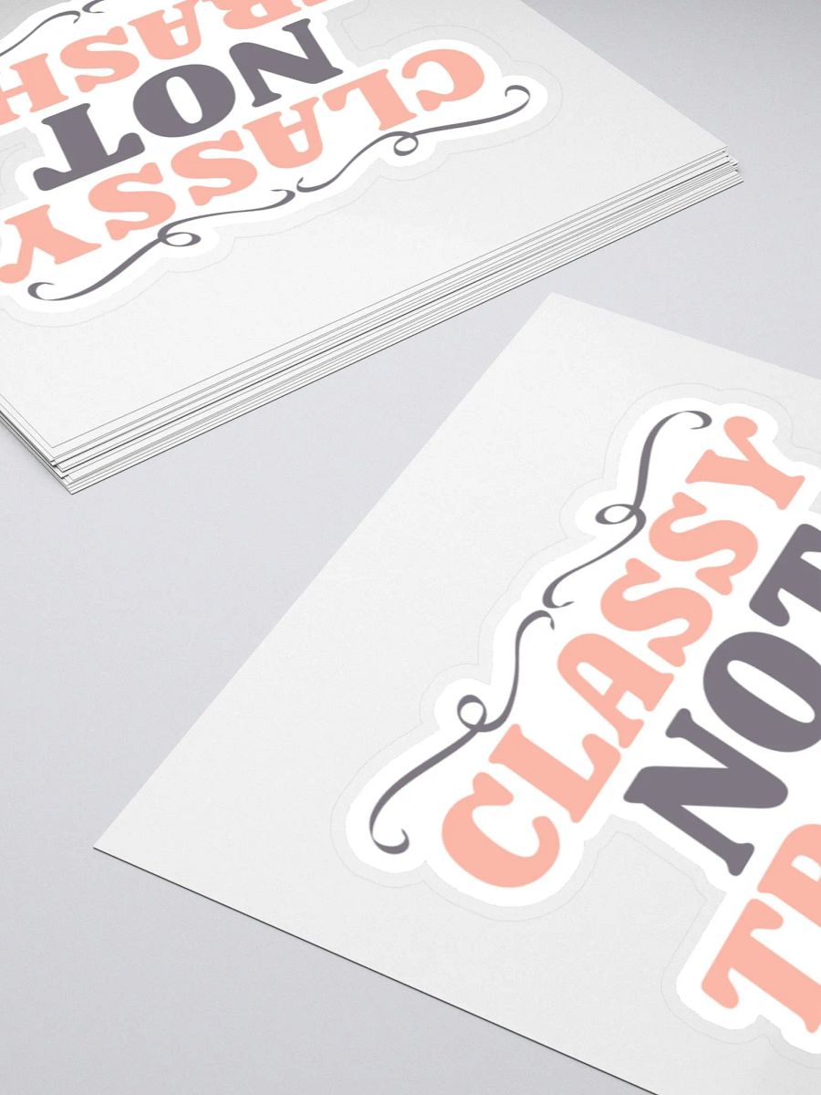 Classy Not Trashy Sticker product image (5)