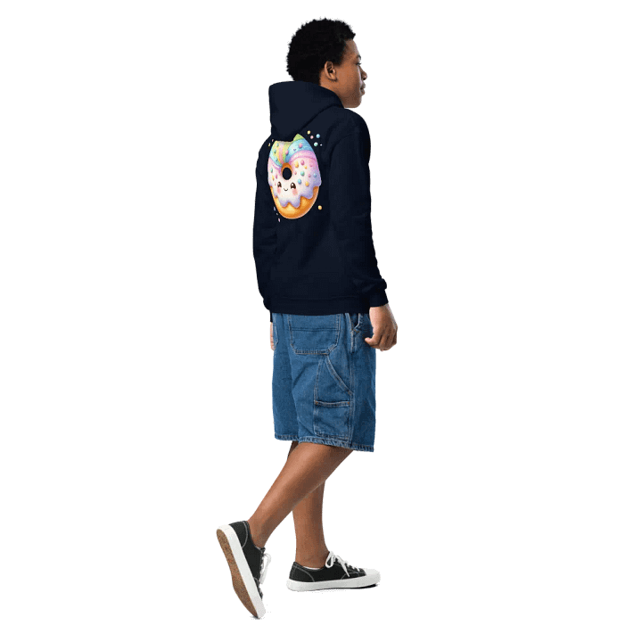 Cheerful Doughnut Kids Hoodie product image (2)