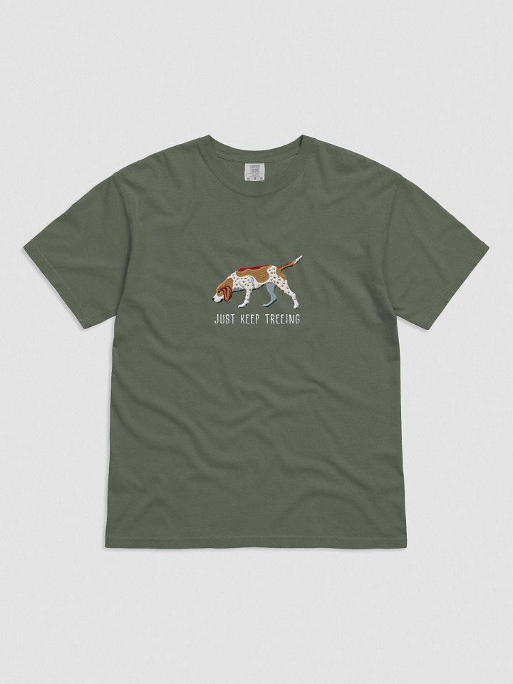 Just Keep Treeing T-Shirt(Embroidered) of a Redtick Coonhound product image (31)
