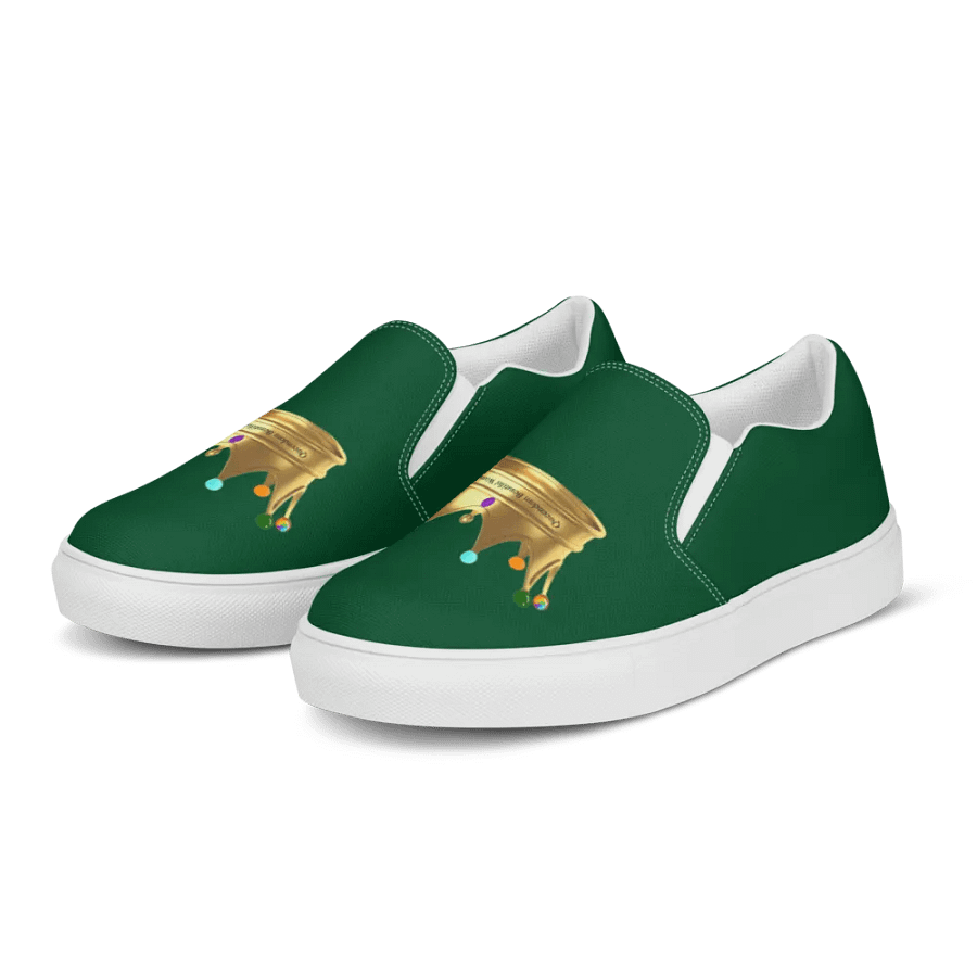 Queendom Beautiful Women Crown Canvas Shoes /Green (TM) product image (2)