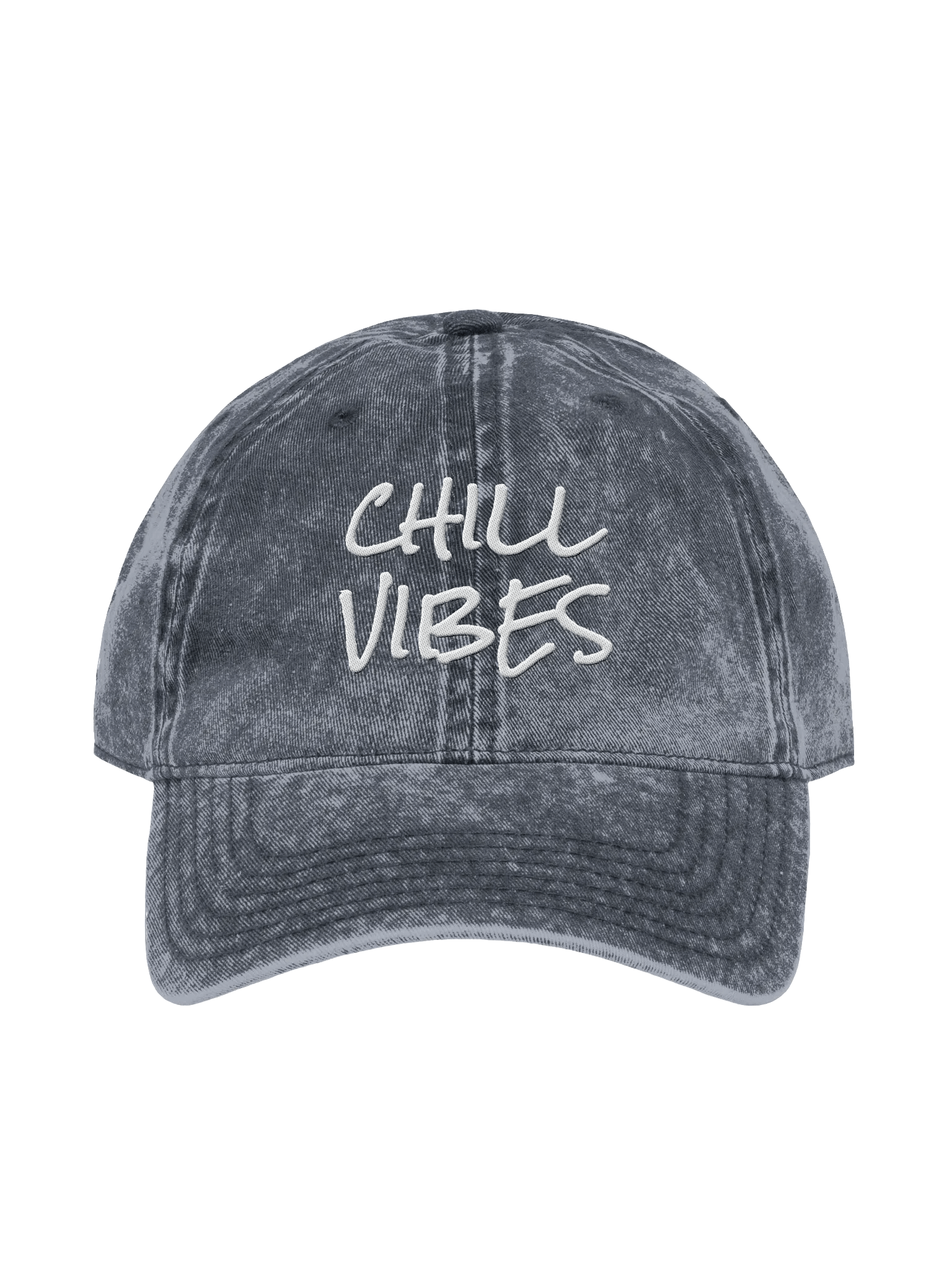 Embroidered Chill Vibes Vintage Wash Dad Hat product image (4)