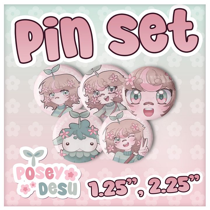 PoseyDesu Pin Set product image (1)
