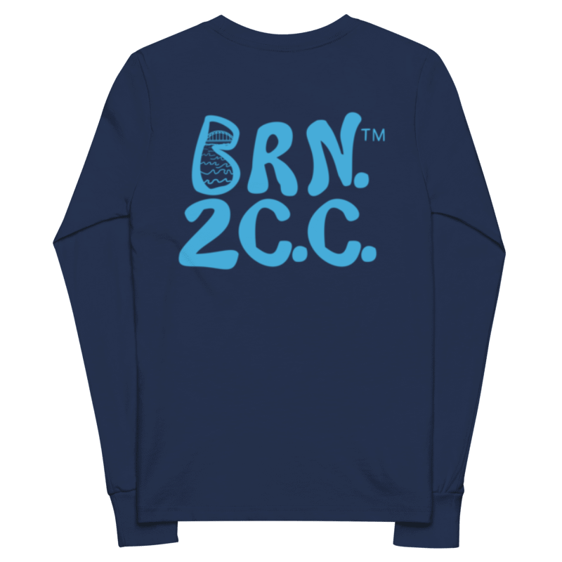 Boys' | BOURNE to Cape Cod™ | Youth Long Sleeve Tee | Coastal Cool for the Next Generation | Blue Logo product image (6)