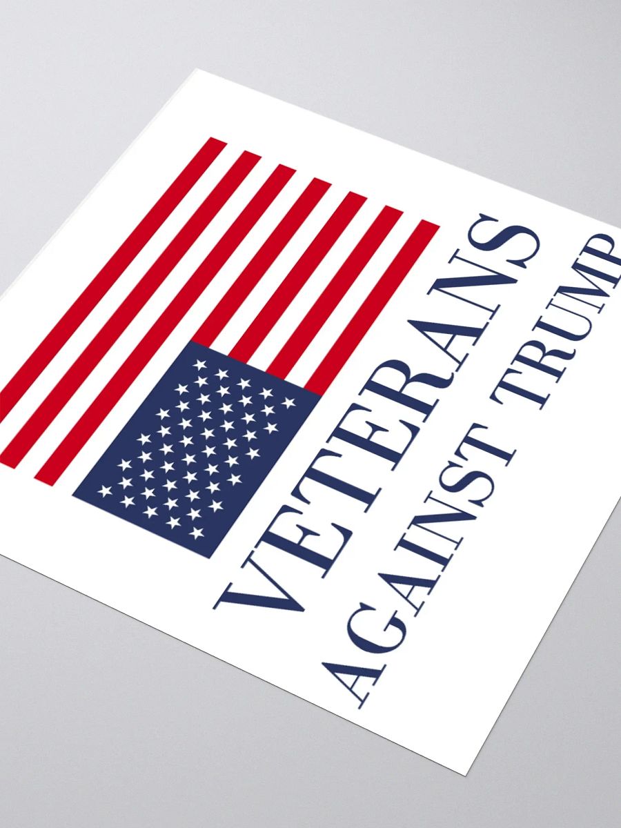 Veterans Against Trump Sticker. product image (8)