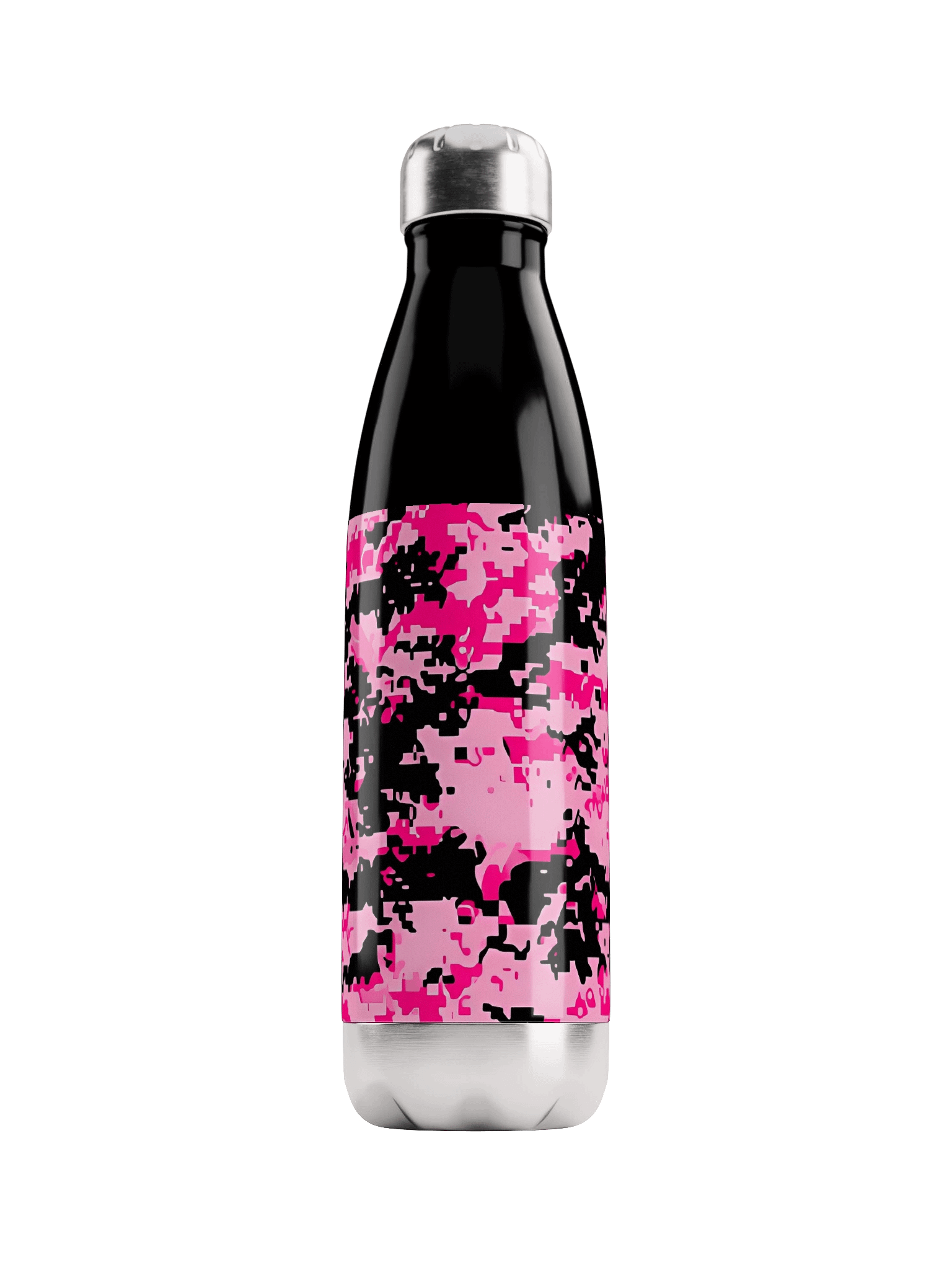 Pink Camo Stainless Steel Water Bottle product image (1)