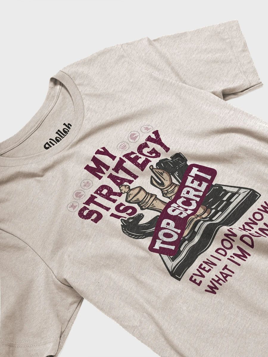 My Strategy Is Top Secret – Funny Chess T-Shirt product image (4)