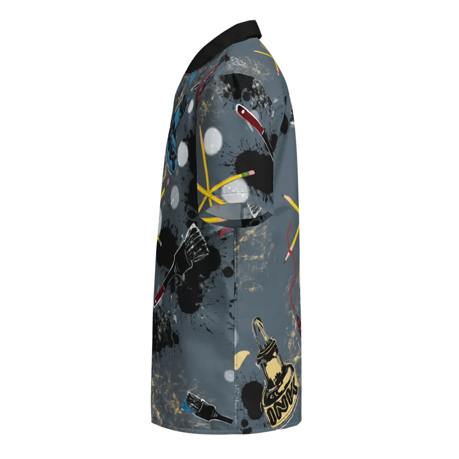 SplatterWear #6 Unisex Hawaiian Style Shirt/Steel product image (3)