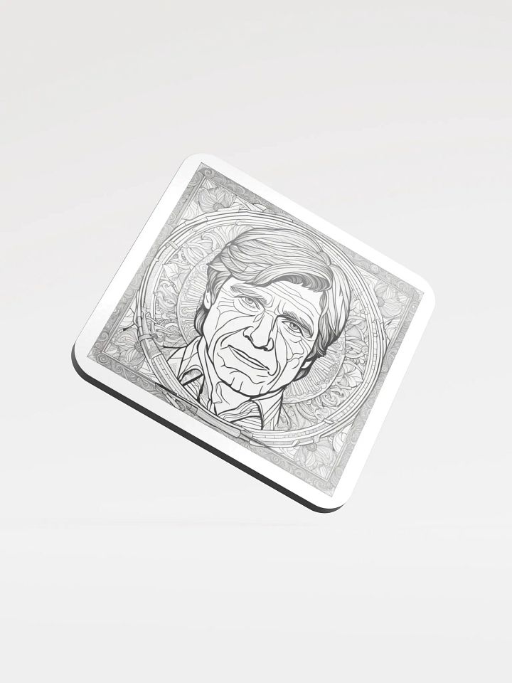 Ornate Visage Cork Coaster product image (1)