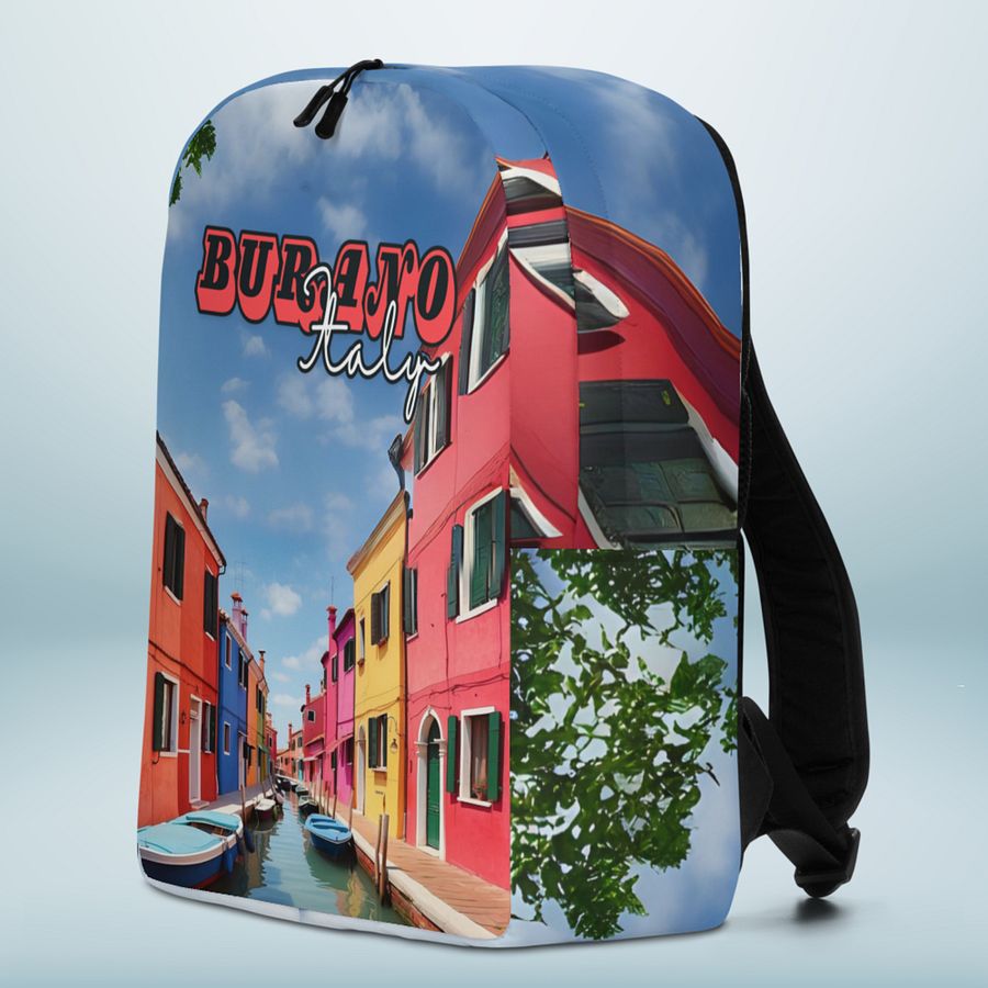 Burano Italy All Over Print Backpack product image (10)
