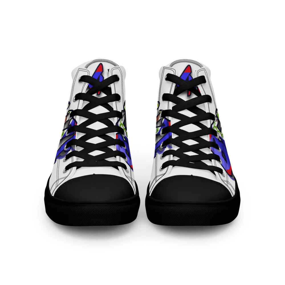 Belize @43 Independence Day Women's High Top Canvas Shoes product image (5)