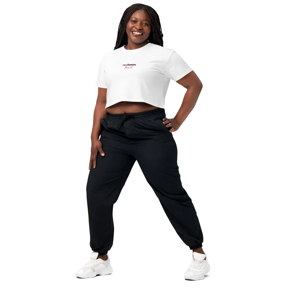 Premium Crop Top with Maroon Logotype product image (4)