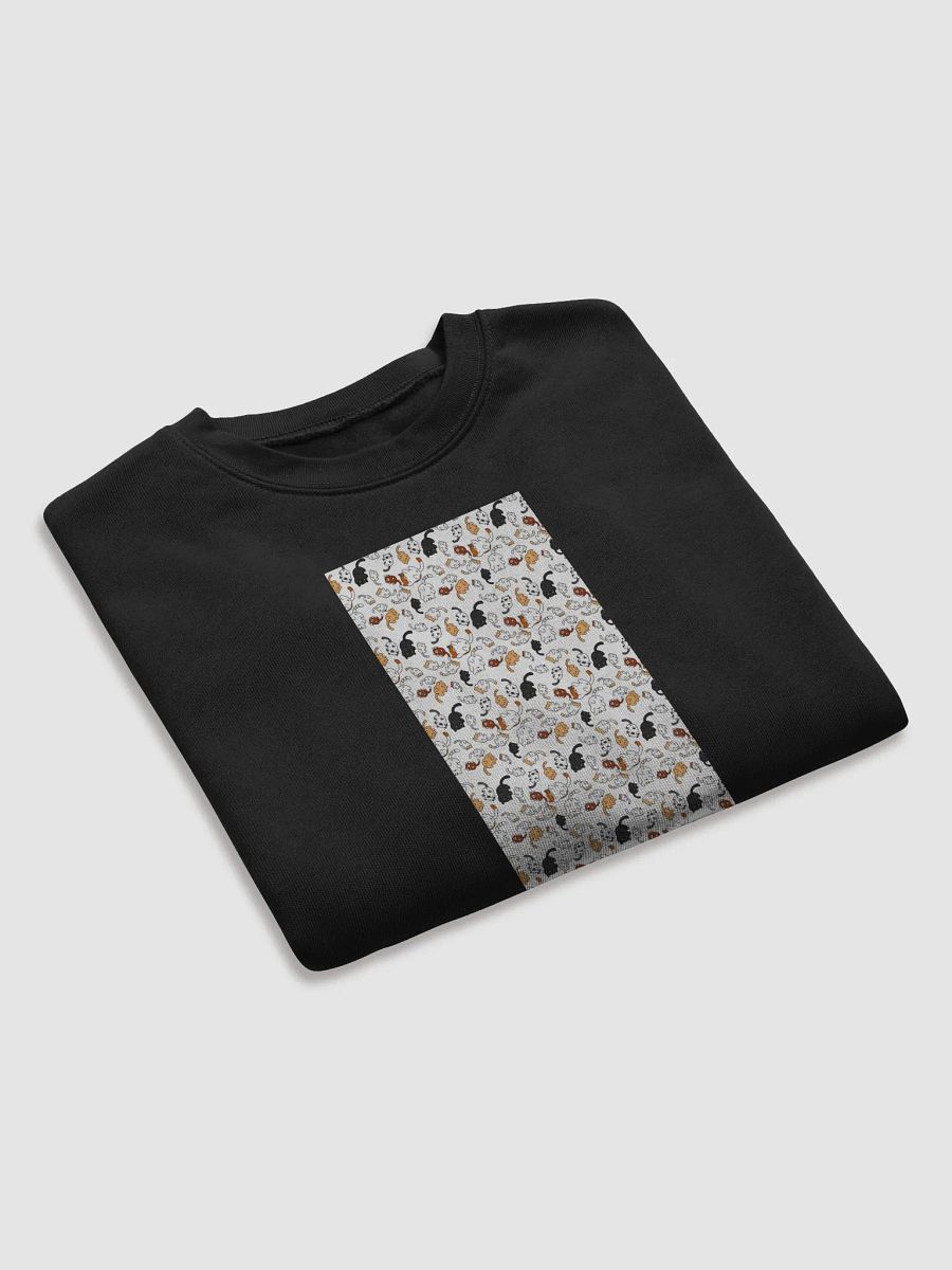 Cat Patern Cartoon Fleece Crop Sweatshirt product image (34)