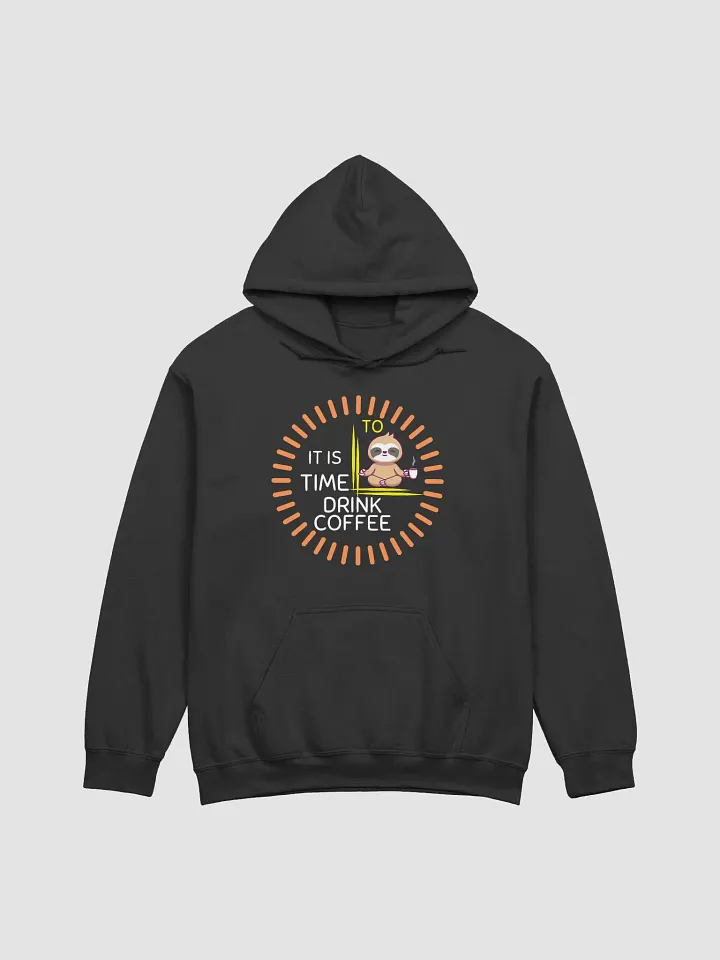 Coffee Lover Zen Sloth Hoodie product image (1)
