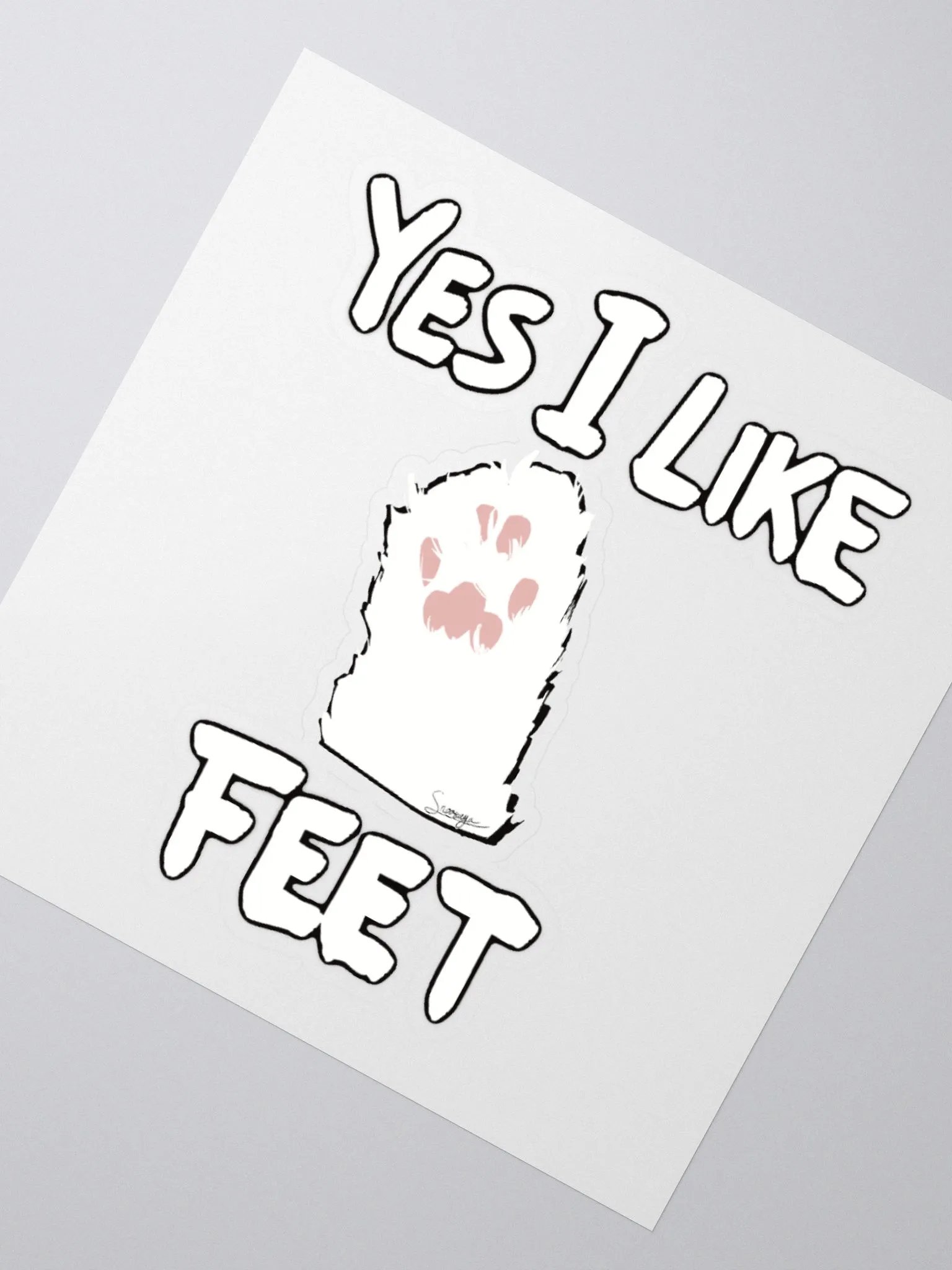 I LIKE FEET Kiss Cut Stickers product image (2)