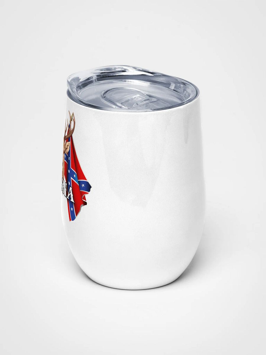 "Cessna" Last Name Rebel Redneck Deer - Wine Tumbler product image (5)