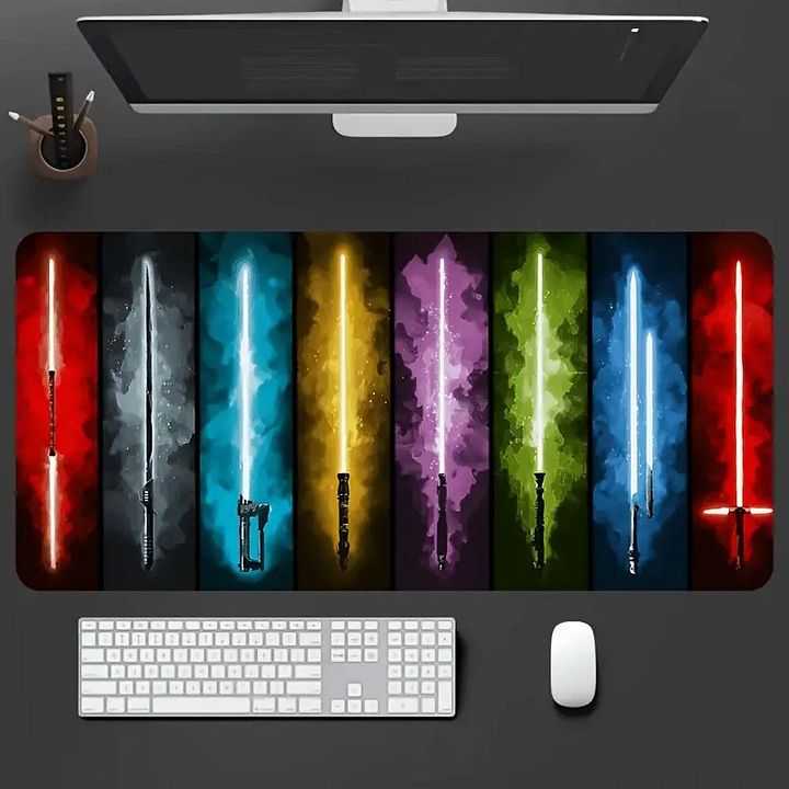 Galactic Sabers Deskmat - 23x12 Inch Mousepad product image (1)