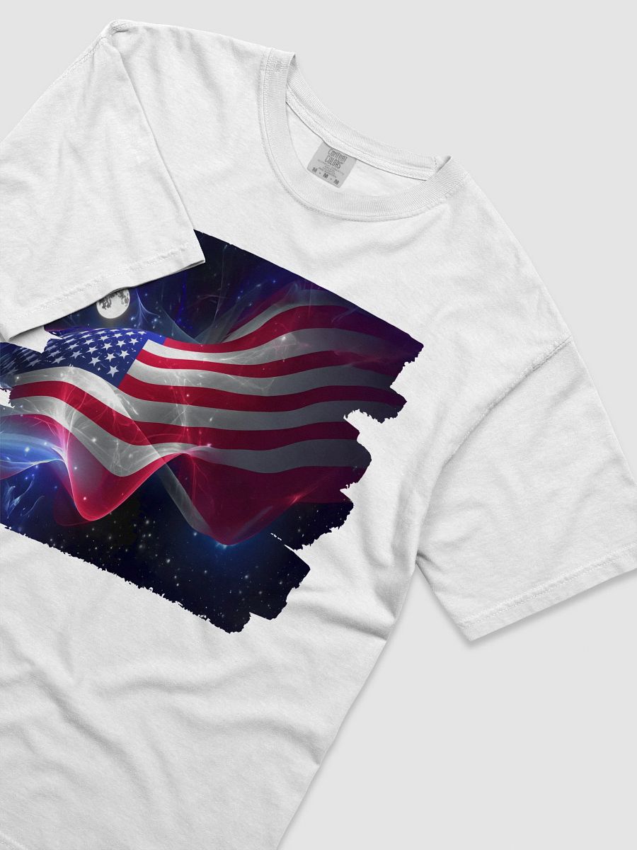 Flying High America Flag Heavyweight Cotton T-Shirt product image (38)