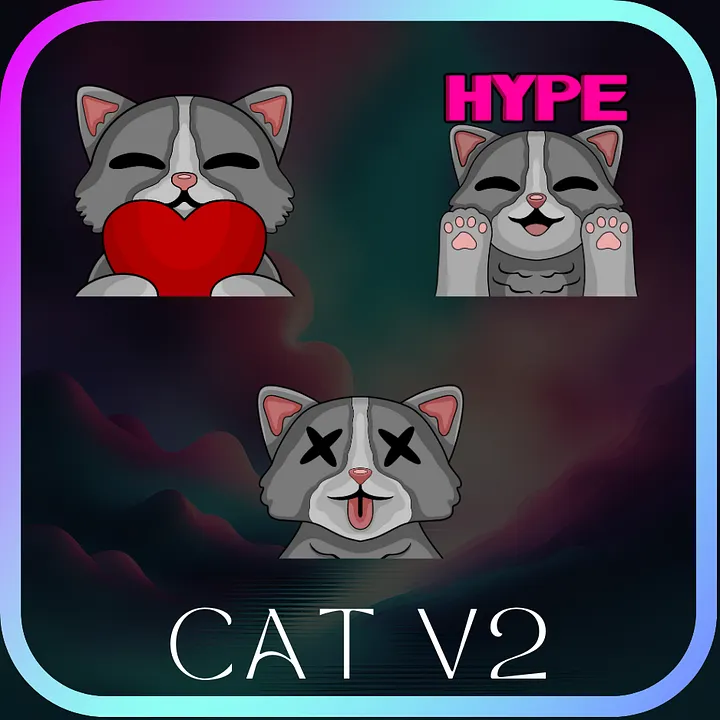 Cat V2 Emotes product image (1)