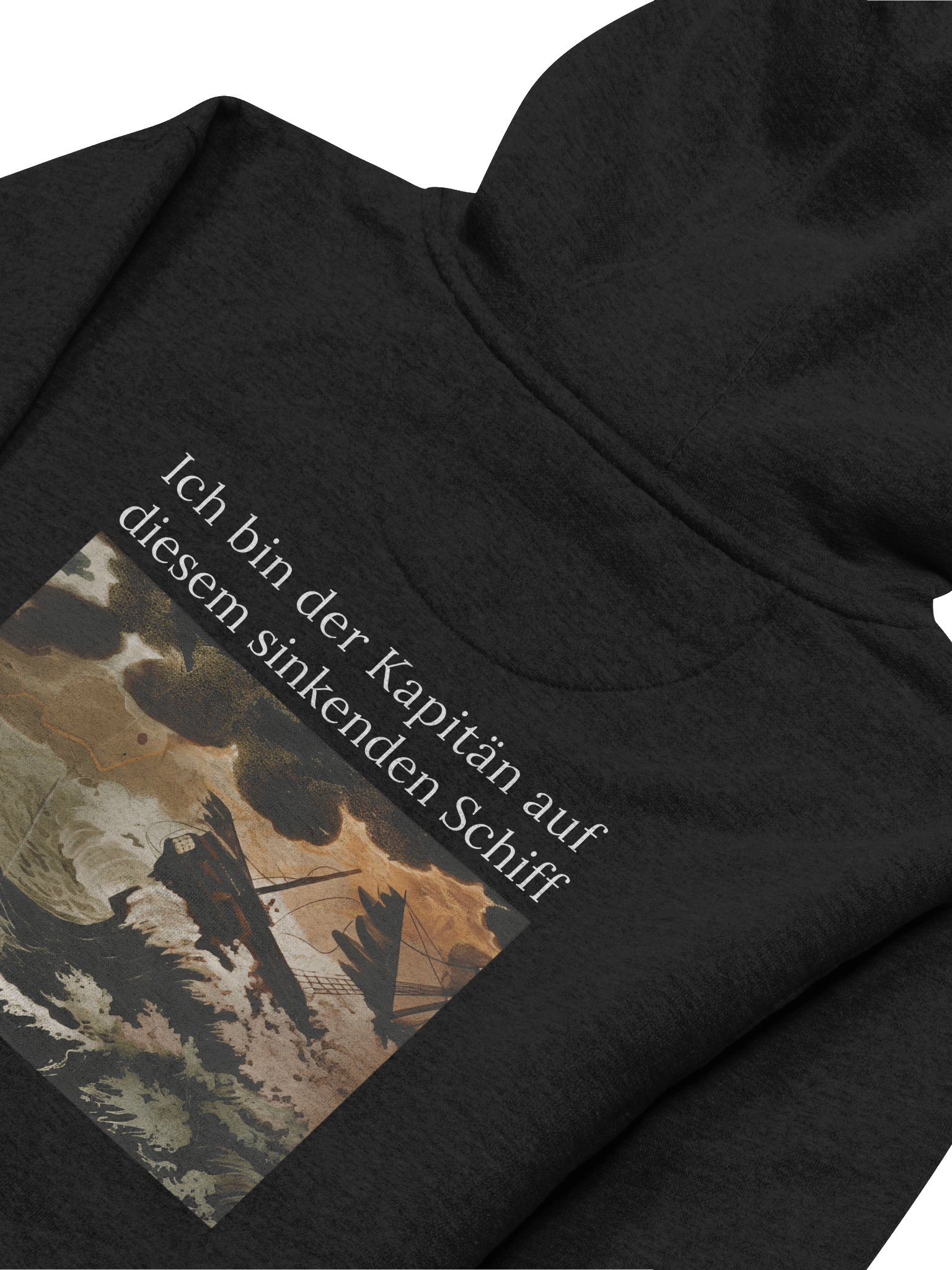 Ich bin der Kapitän Premium-Hoodie product image (3)