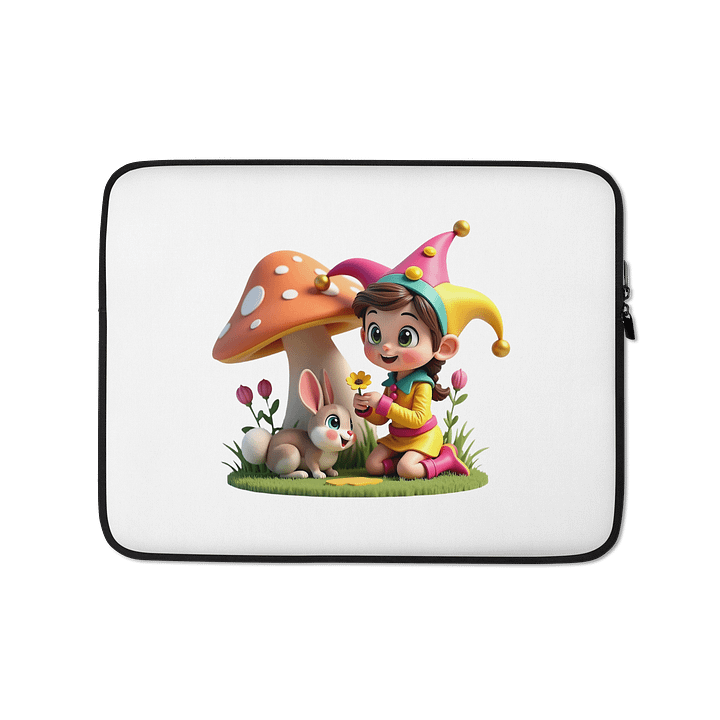 JessyJesty “Bunny Cuddles” Laptop Sleeve – Soft, Sweet, and Super Protective! product image (1)