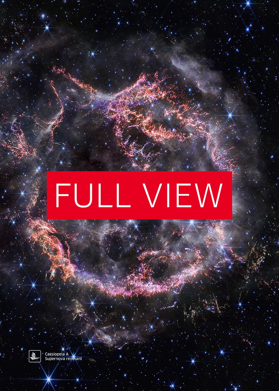 Cassiopeia A, Supernova remnant (James Webb/JWST) — space poster product image (4)