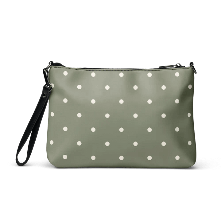 Green with Cream Dots Crossbody Bag product image (1)
