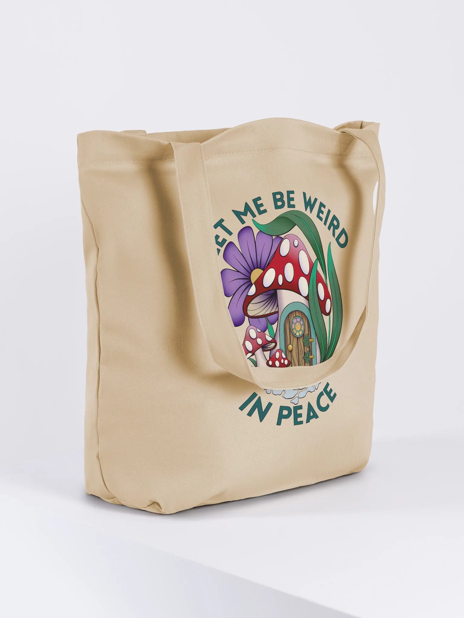 Let Me Be Weird in Peace - Organic Statement Tote Bag product image (4)