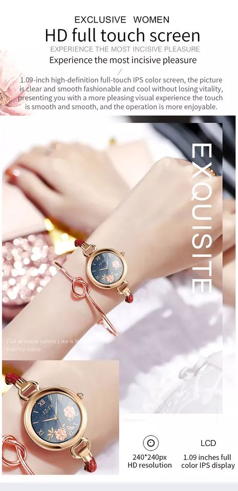 2024 Women Ladies Smart Watch Bluetooth Smartwatch Fitness Bracelet for Girls product image (3)