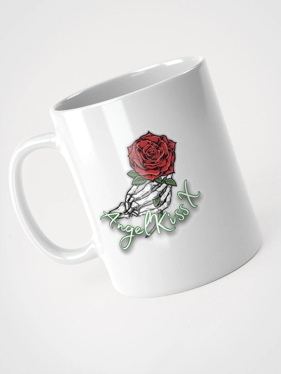 Skeletal Rose White Glossy Mug product image (8)