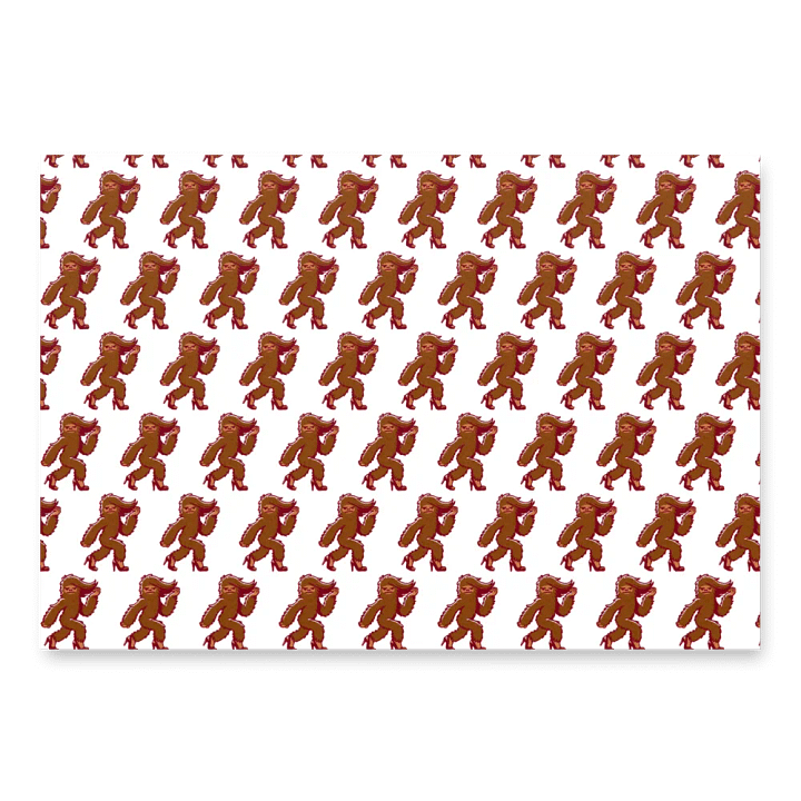 bigfoot wrapping paper product image (1)