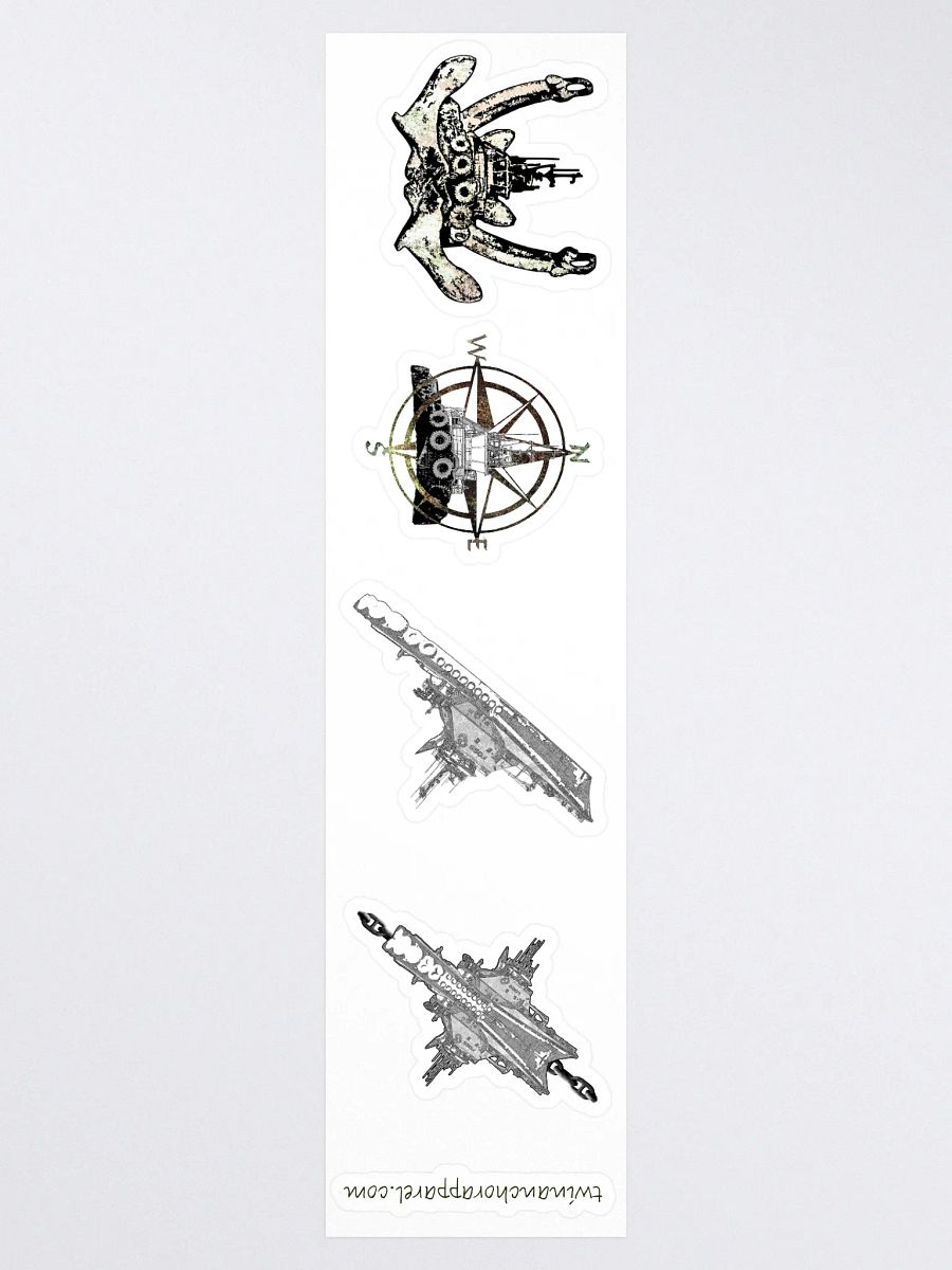 Mixed design Foss Tug sticker sheet (sheet size 15" x 3.75") Kiss Cut Stickers product image (3)